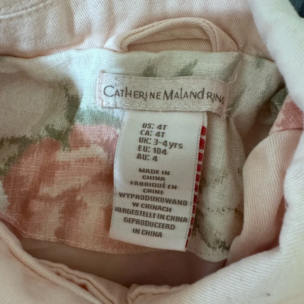 Catherine Malandrino Floral Pink Jacket